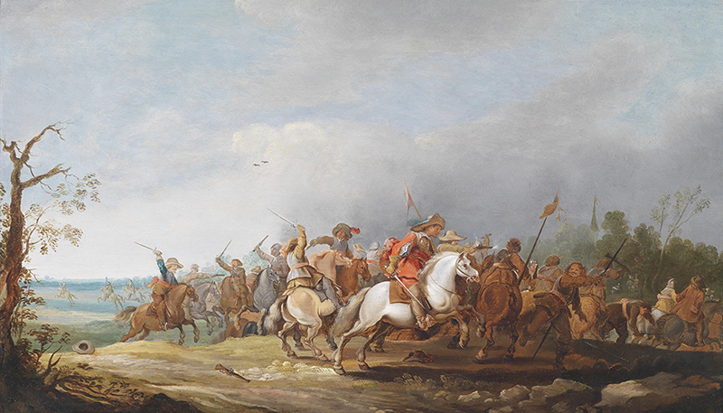 Ein Reitergefecht zur Zeit des Dreißigjährigen Krieges